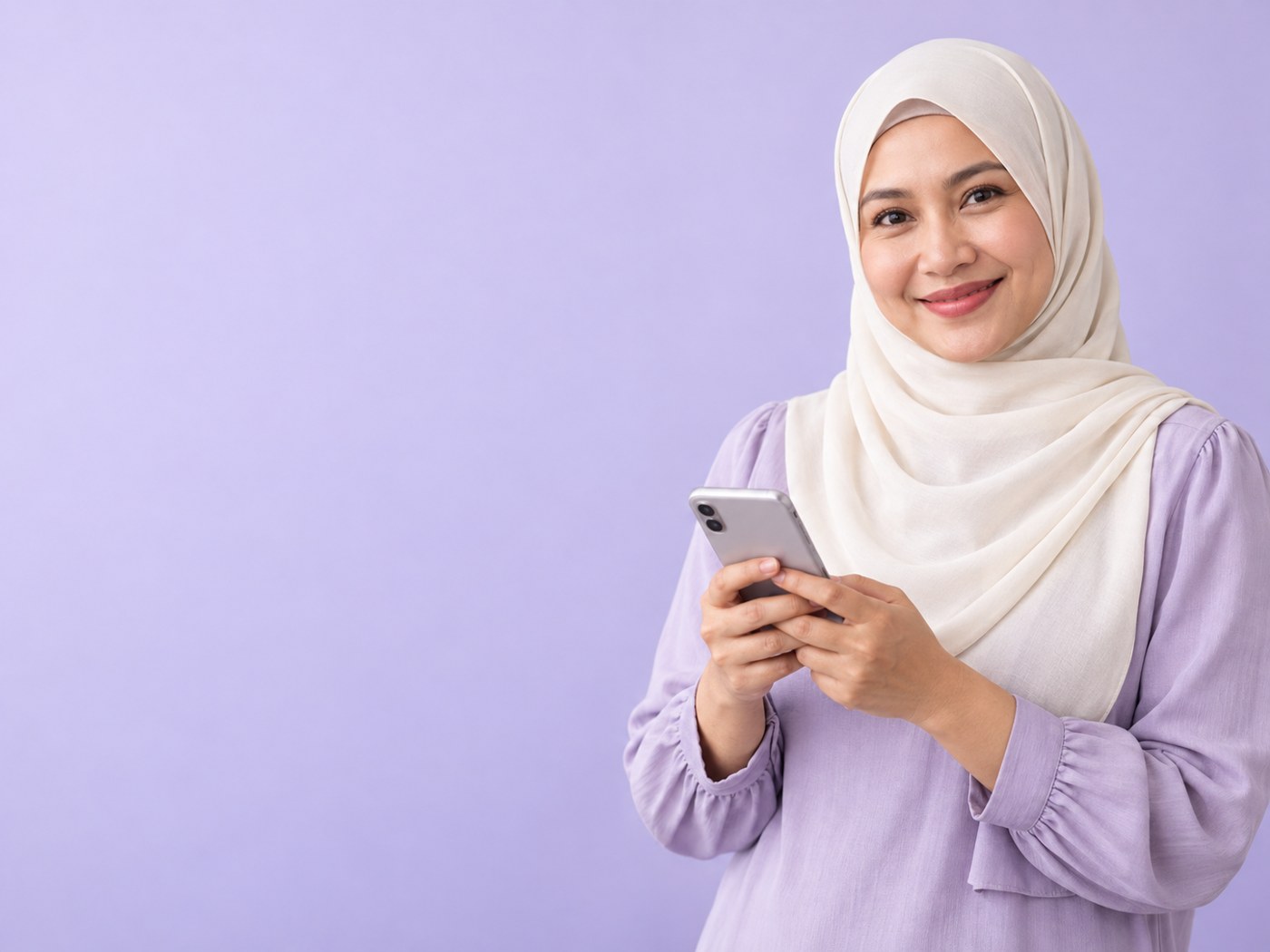 Ilustrasi AI pengguna telefon